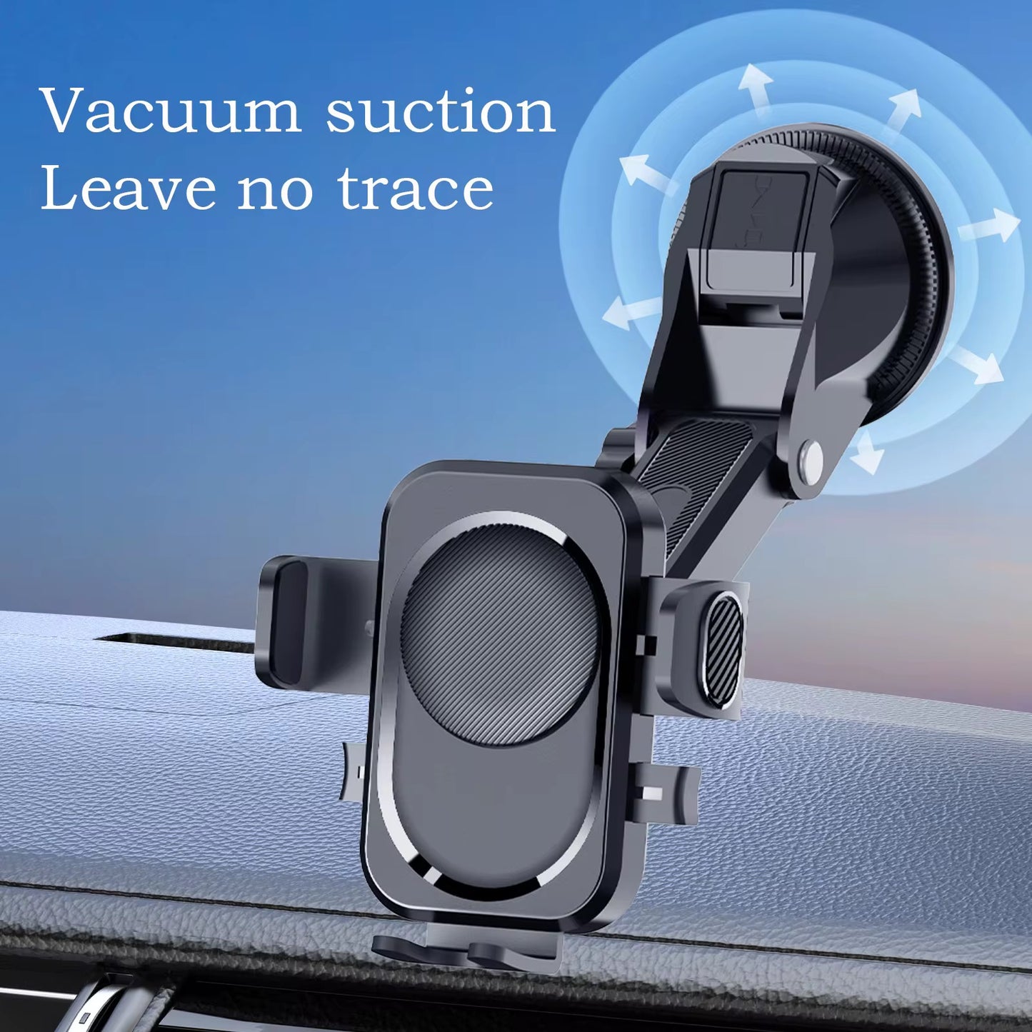 Suport Telefon Auto Reglabil cu Braț Telescopic, Rotire 360°, Montare Bord sau Parbriz, Universal