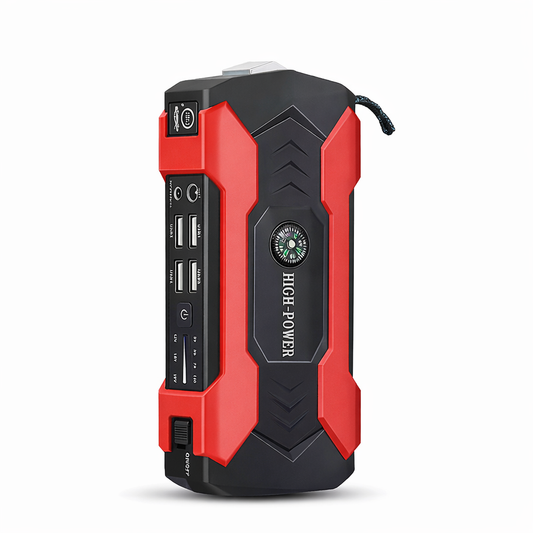 Starter Auto 6 în 1 Multifuncțional – Jump Starter Mașină, Power Bank USB, Încărcare Rapidă, Lanternă LED și SOS