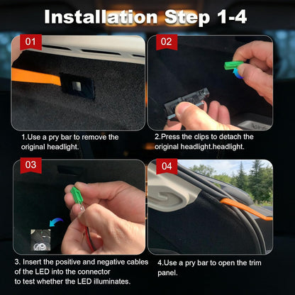 Bandă LED Auto 5M Portbagaj 12V – Iluminare LED Alb Cald 3200K, Waterproof, Flexibilă, Universală