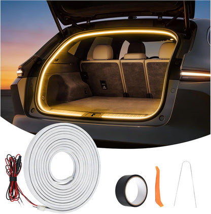 Bandă LED Auto 5M Portbagaj 12V – Iluminare LED Alb Cald 3200K, Waterproof, Flexibilă, Universală