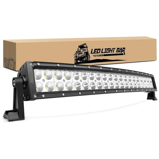 Bara LED Auto Curbată 56cm, 130W Osram – 3 Rânduri Super Luminoase, Rezistentă la Apă și Șocuri pentru Iluminare Off-Road pe SUV-uri, Camioane, ATV-uri și Bărci