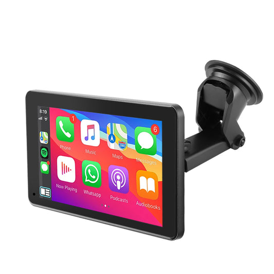 Monitor Auto Portabil 7″ Wireless Apple CarPlay & Android Auto – Ecran Multimedia Touch pentru Automobil