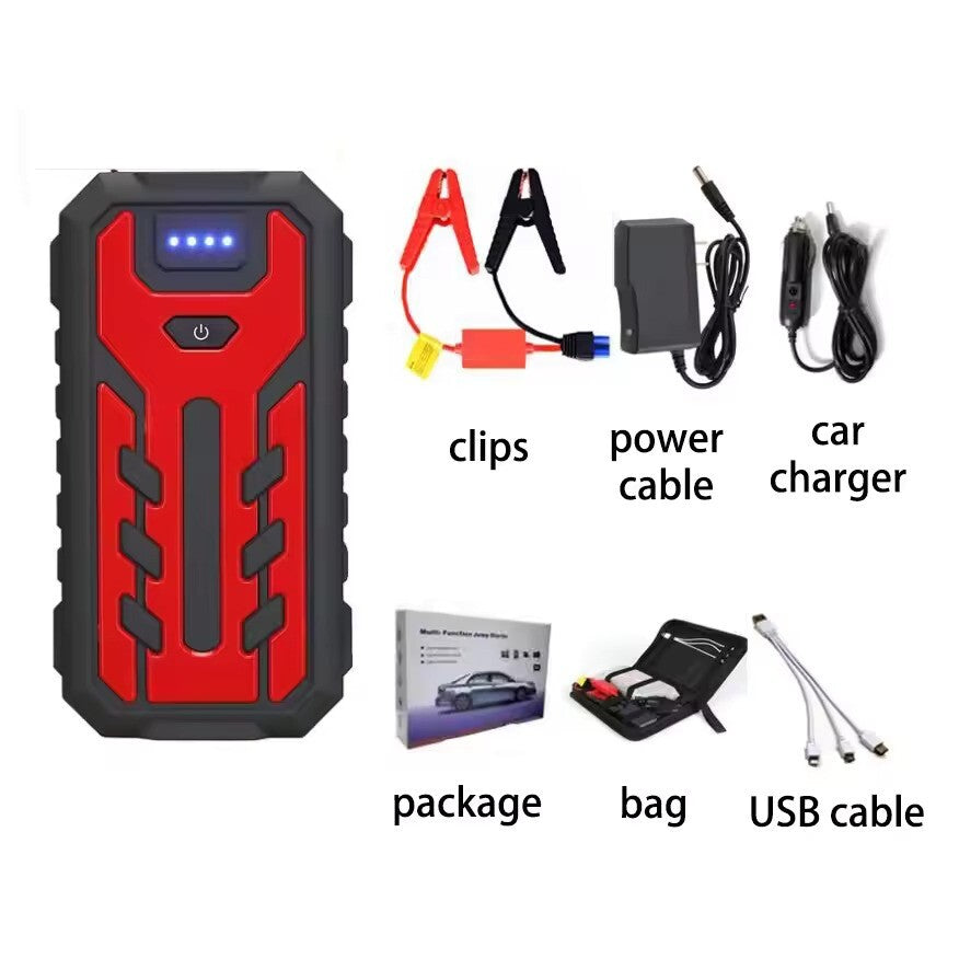 Starter Auto CarVolt 4 în 1 – Pornire de Urgență, Lanternă LED, Power Bank si Încărcare Wireless