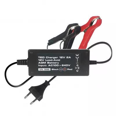 Încărcător Acumulator 12V, 2A, Până la 40 Ah, TED003553