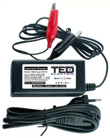 Încărcător Acumulator 12V, 1A, Până la 20 Ah, TED TED003546