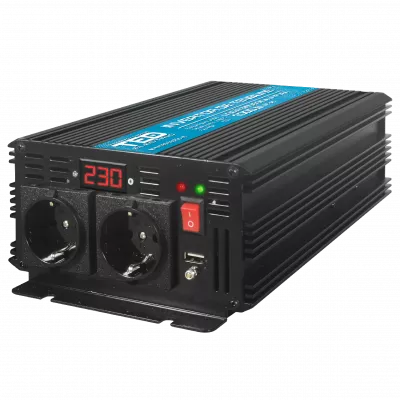 Invertor Auto TED Electric TED000392, 12V 2500W, Unda Sinusoidala Pura
