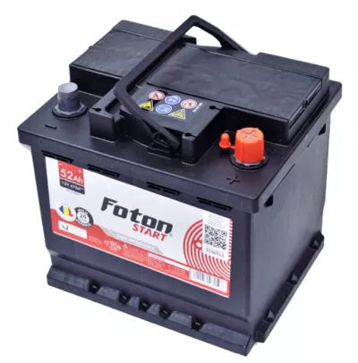 Baterie Auto 12V 52Ah, Pornire 470A, 207x175x190mm, Borna Dreapta Foton Start