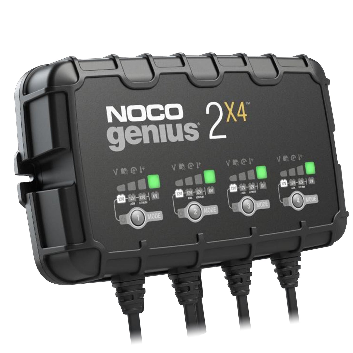 Redresor Acumulatori NocoGenius 2x4, 6V 12V, 2A, Încarcă 4 Acumulatori 40A