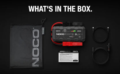 Robot Pornire Auto, Jump Starter Auto Portabil 12V, Curent Pornire 2500A Litiu-Ion, Noco Boost GBX75
