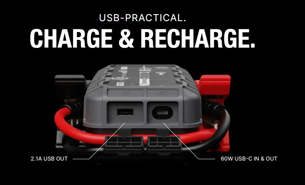 Robot Pornire Auto, Jump Starter Auto Portabil 12V, Curent Pornire 2500A Litiu-Ion, Noco Boost GBX75