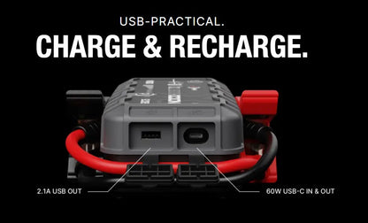 Robot Pornire Auto, Jump Starter Auto Portabil 12V, Curent Pornire 2500A Litiu-Ion, Noco Boost GBX75