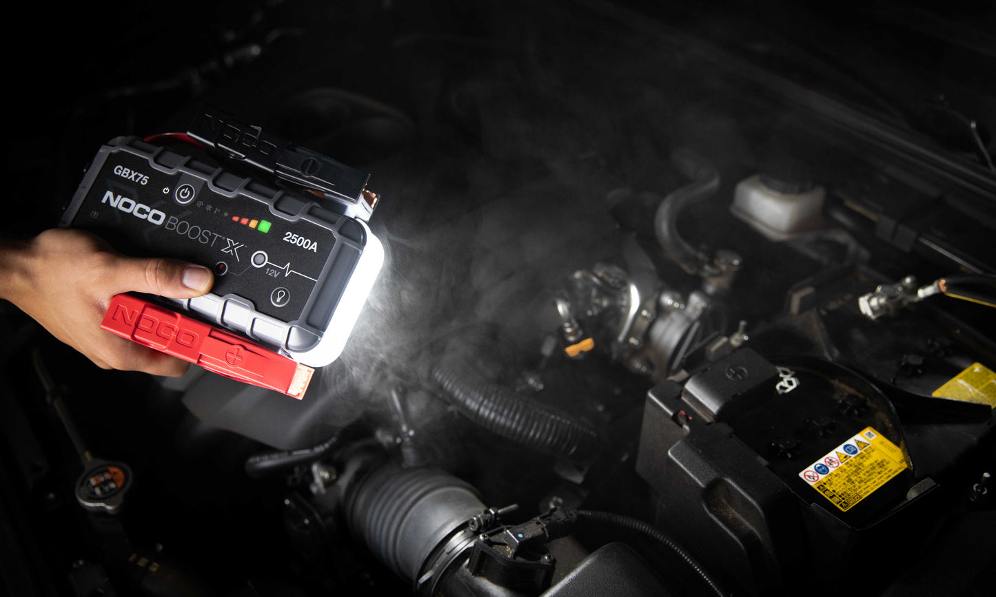 Robot Pornire Auto, Jump Starter Auto Portabil 12V, Curent Pornire 2500A Litiu-Ion, Noco Boost GBX75